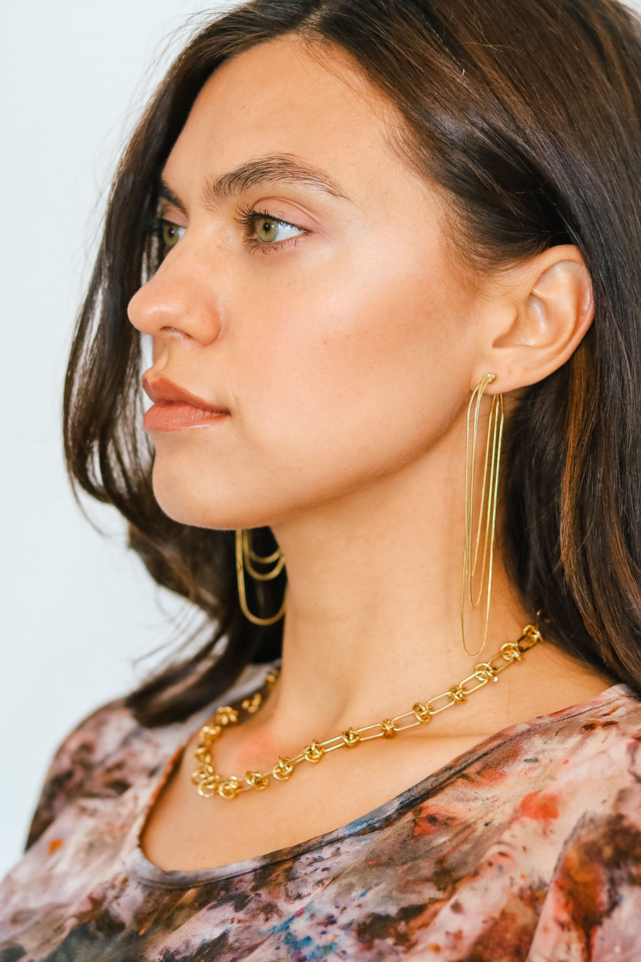 Gold Infinity Earrings jewelry Hereafter 