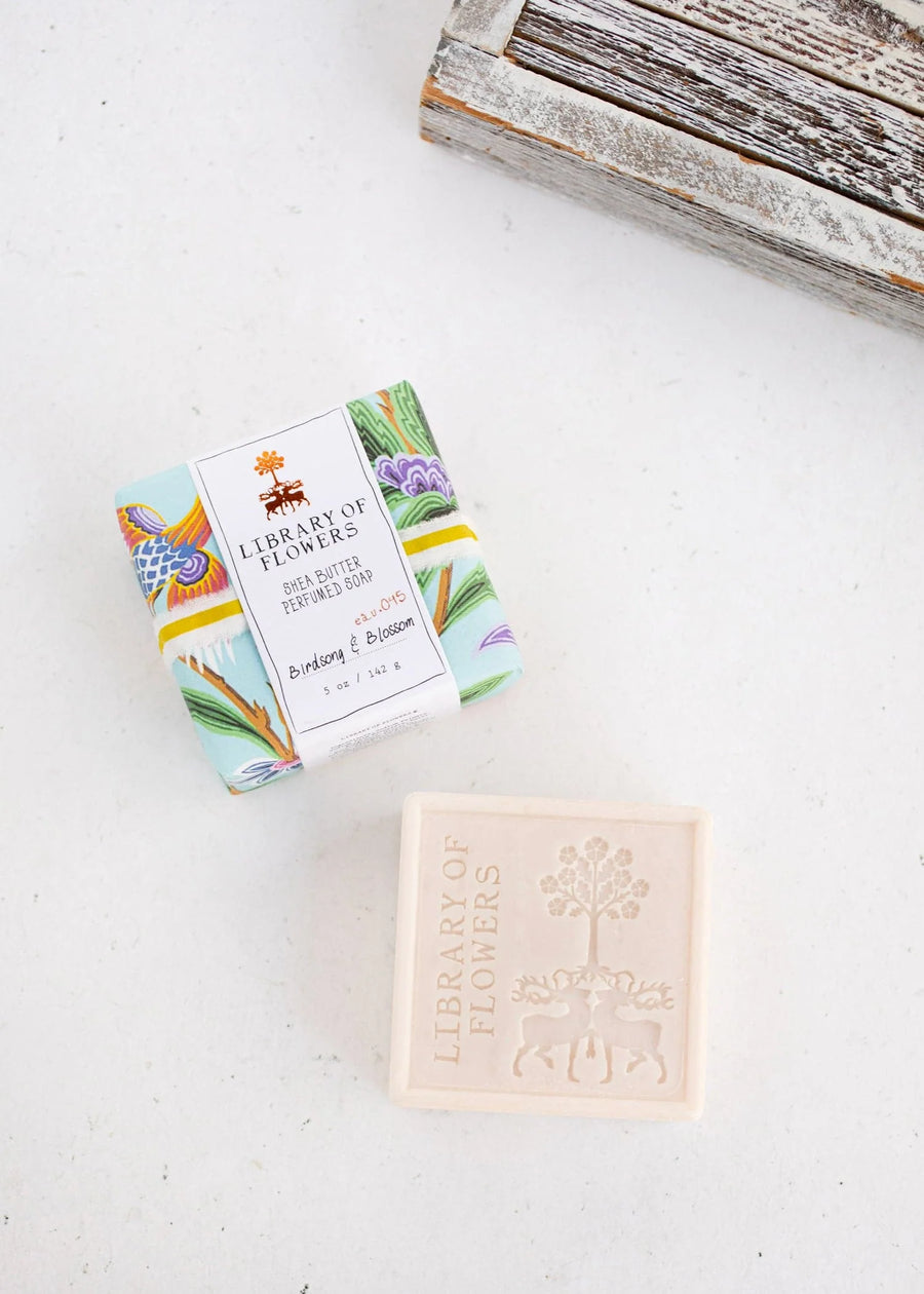 Library of Flowers Square Soaps