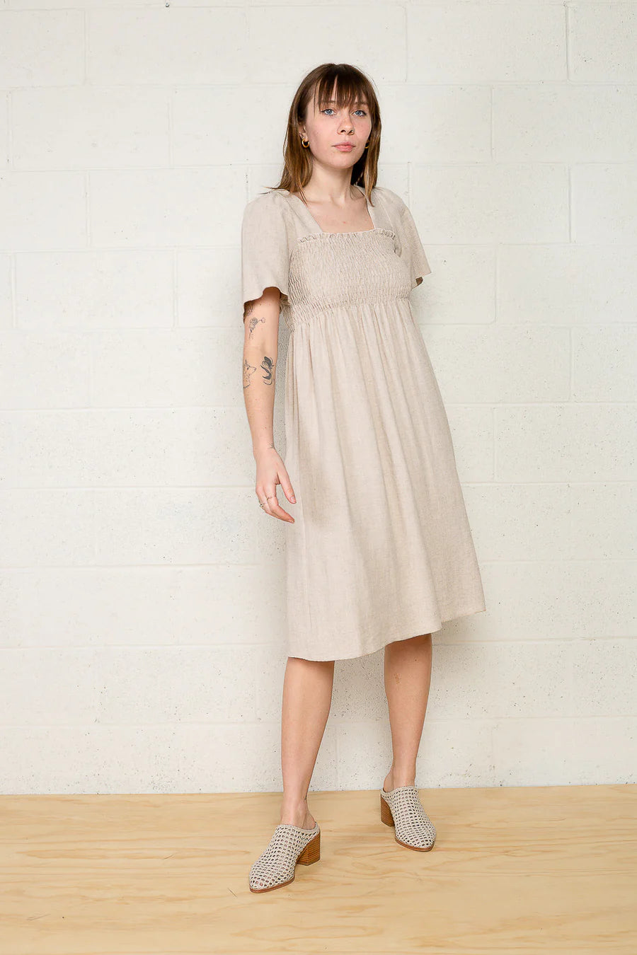 Sonny Dress in Natural dress No Less Than 