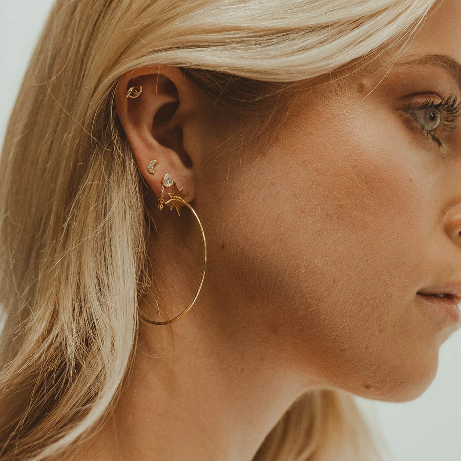 Opal Teardrop Studs earrings Ear Kit 