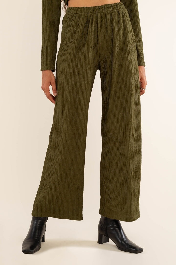 DeMille Satin Pleat Pant pant No Less Than 