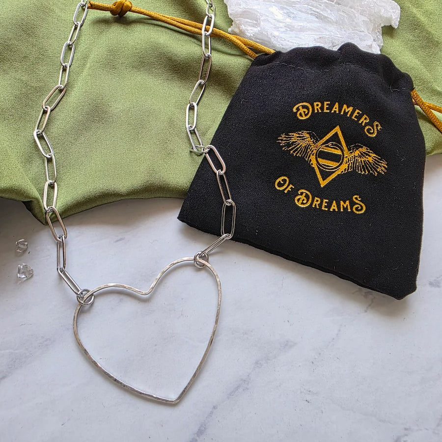 Big Heart Necklace in Silver