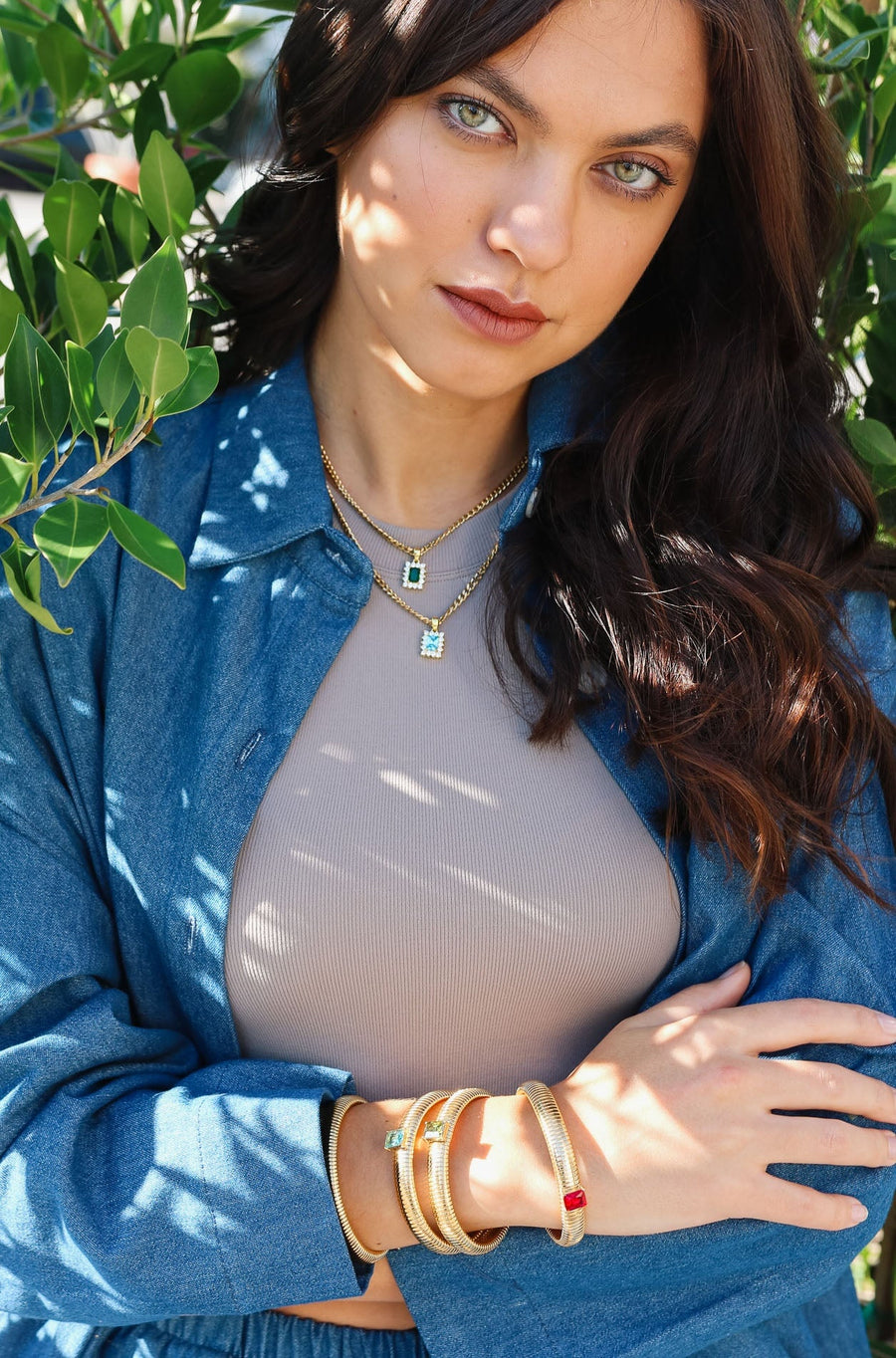 Delta Zircon Chain Necklace Hereafter 