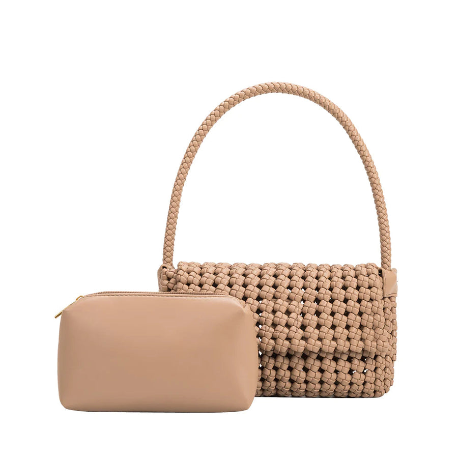 Shelly Recycled Vegan Leather Bag in Tan General Melie Blanco 