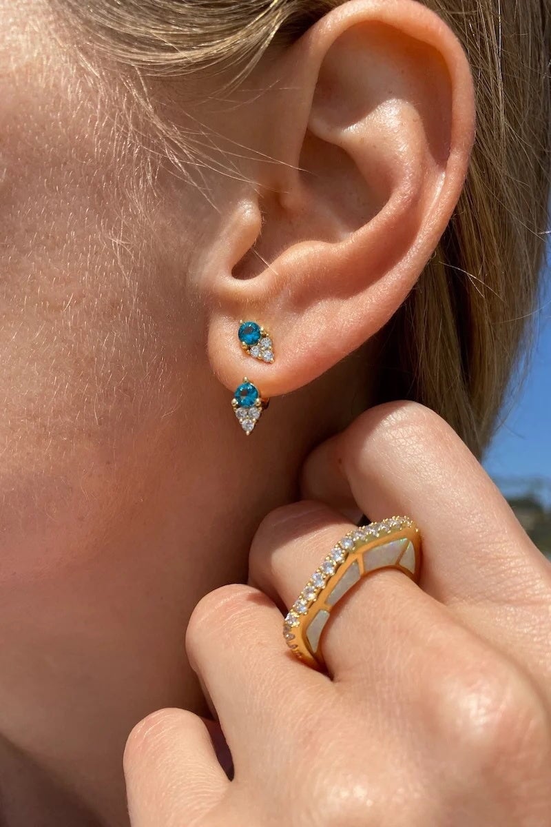 Pariba Aria Ear Jacket jewelry Native Gem 