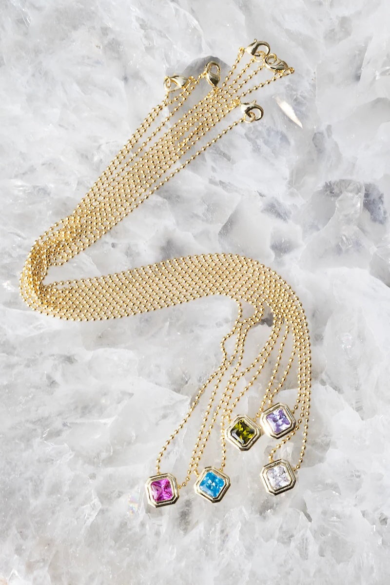 Peridot CZ Icon Necklace jewelry Native Gem 