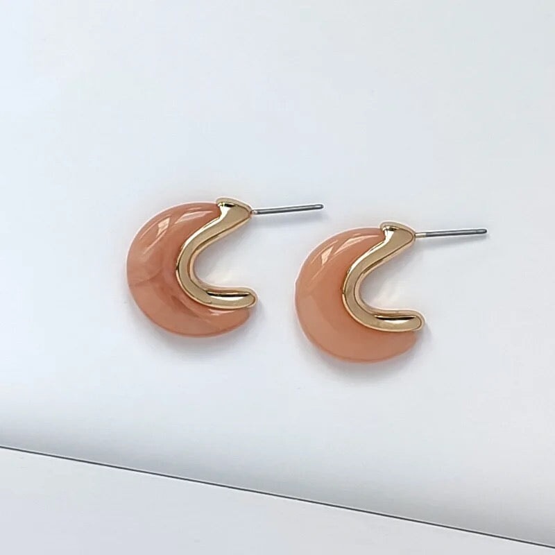 Cecile Earrings Hereafter Peach 