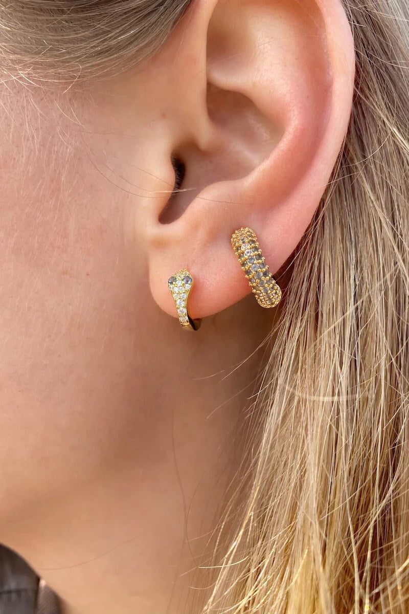 Snake Charmer Huggie Earrings earrings Native Gem 