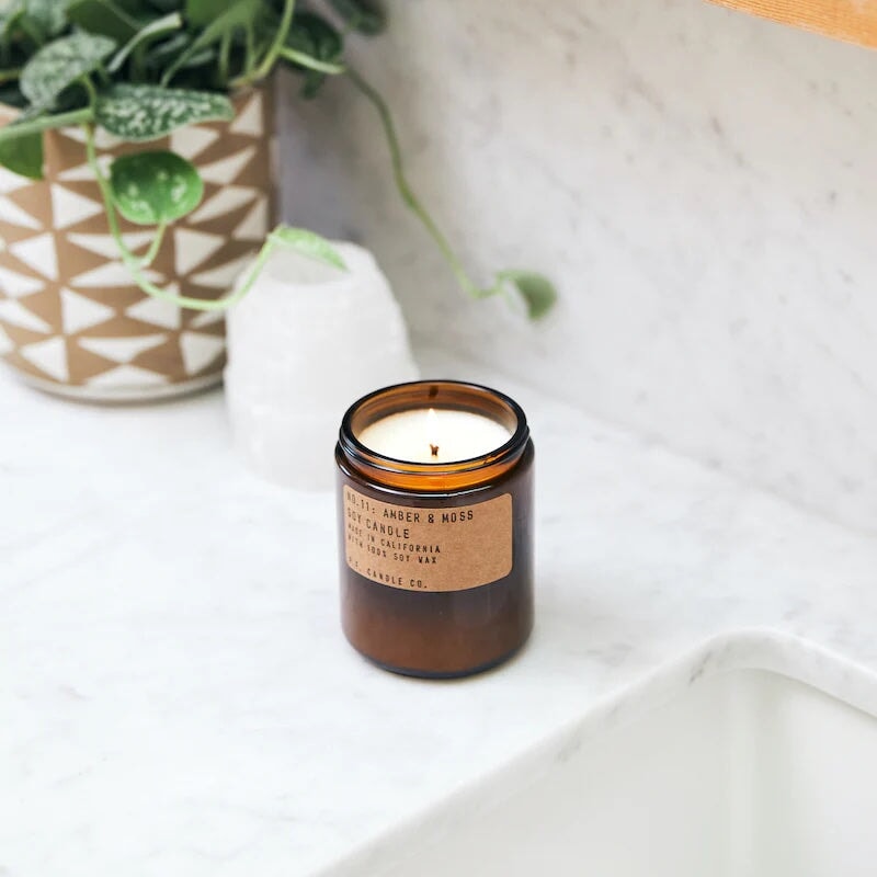 P.F. Candle Co. 7.2 oz Soy Candle General P.F. Candle Co. Amber & Moss 