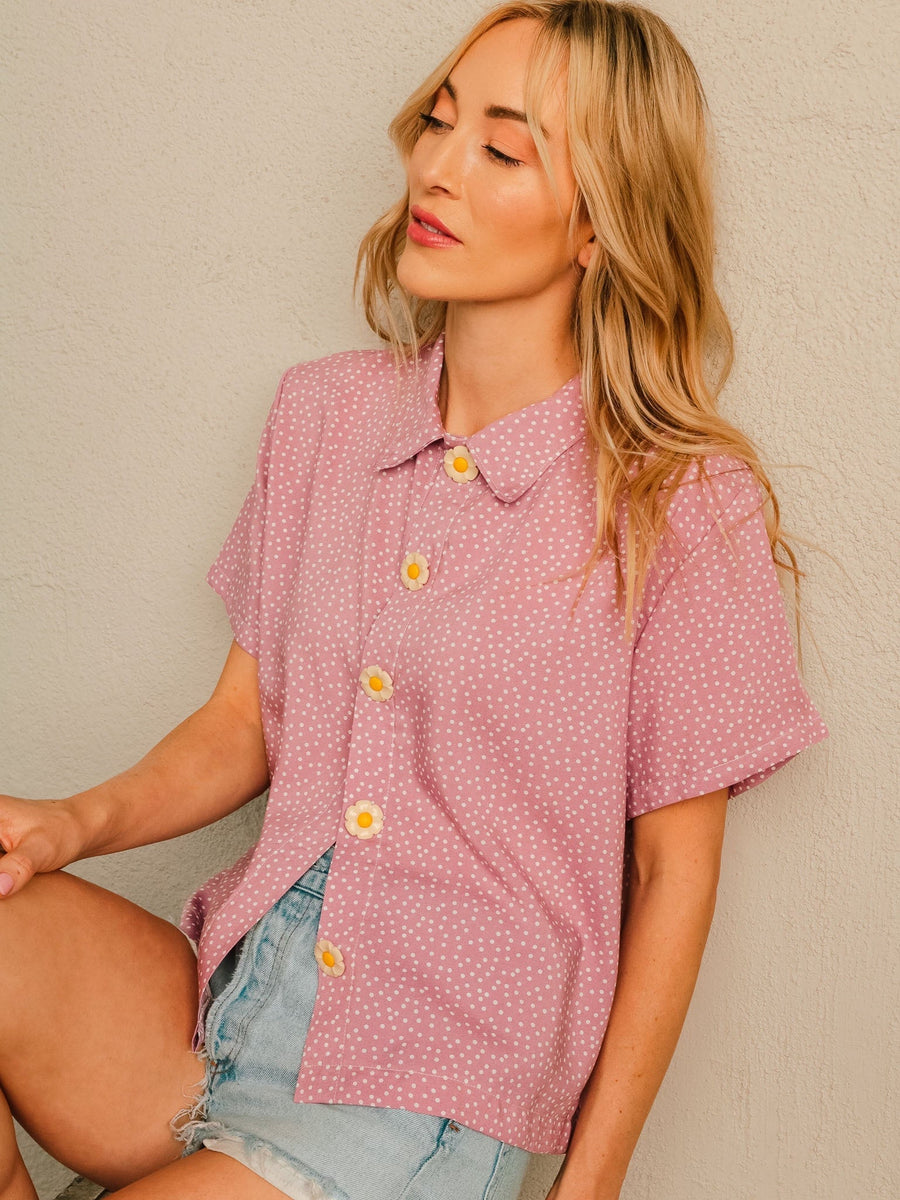 Vintage Daisy Button Down General Haley Solar 