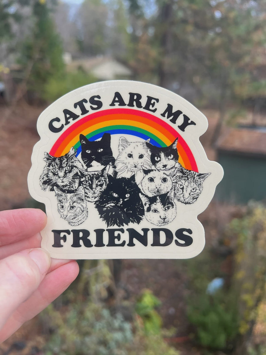Cats Are My Friends Sticker General Astral Weekend 