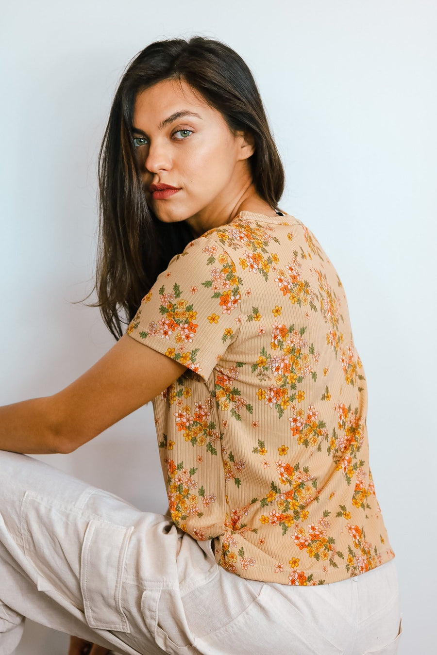 *PREORDER- Haley Solar Upcycled Tee in Vintage Floral General Haley Solar 